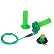 7/8" 22mm Twist Throttle Accelerator Handle Grips & Cable w/Kill On Off Switch