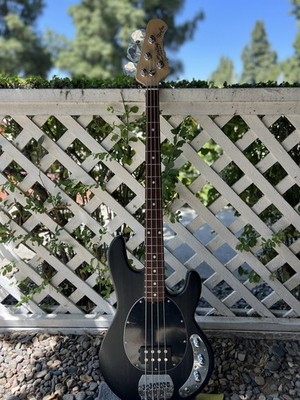 Sterling by Music Man SUB StingRay Ray4 Bass Guitar Black Satin Active 4-String