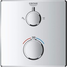 Miscelatore vasca-doccia da incasso Grohe Grohtherm argento