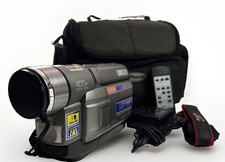 JVC GR-SXM330U Compact VHS Camcorder Bundle Tested Bag, Charger And Remote