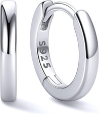 925 Sterling Silver Huggie Hoop Earrings Small Hoop Earrings for Women Hypoaller