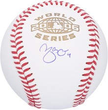 Yadier Molina St. Louis Cardinals Autographed 2006 World Series Logo Baseball