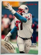 1996 Fleer #83 Ben Coates New England Patriots