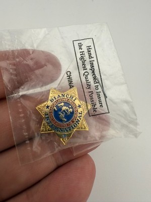 Bianchi International Leather Products Badge Shaped Pin - Promotional Item