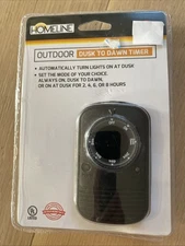 Light Sensing Countdown Timer PRIME ON/OFF Dusk-Dawn Auto Power Outlet Light