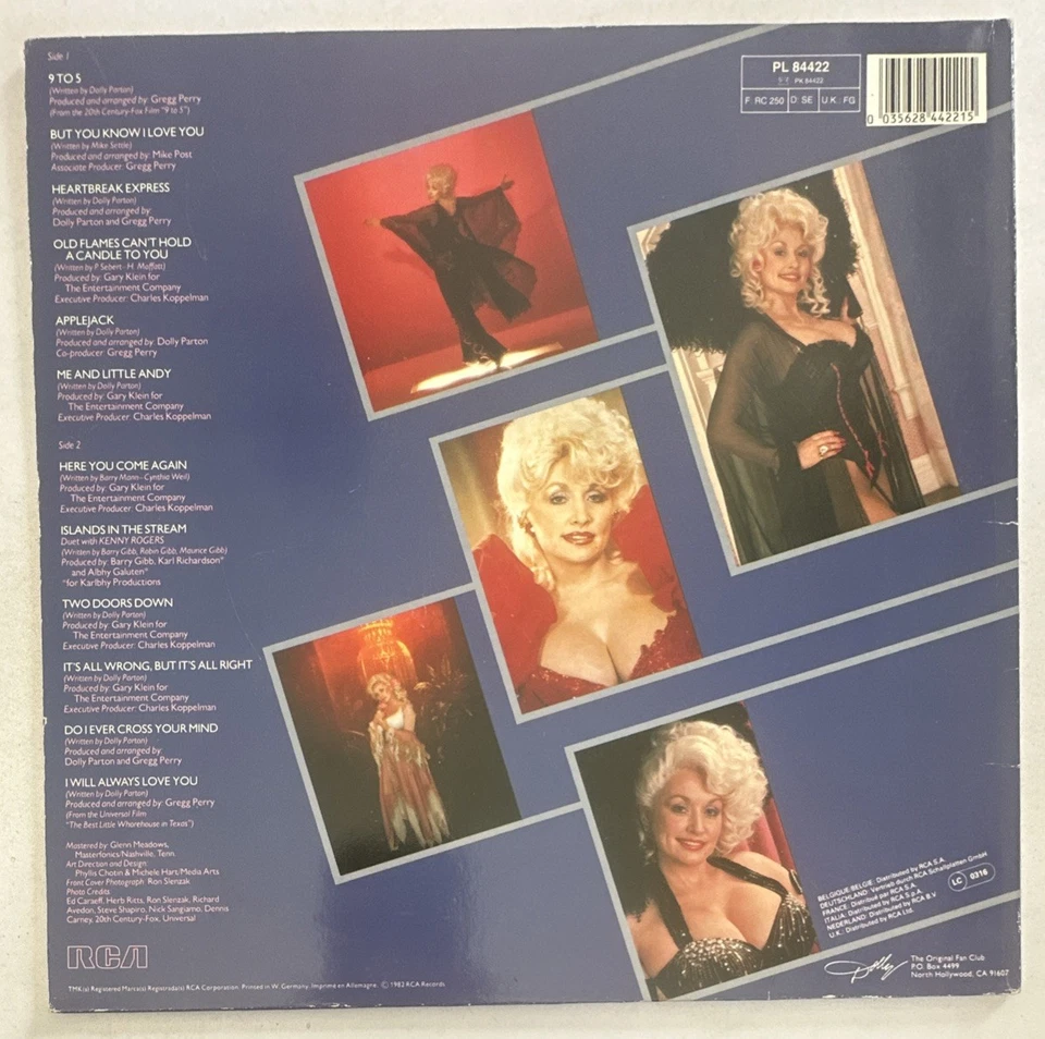 Dolly Parton Greatest Hits LP Vinyl Album PL84422 EX / VG+ - Image 3 of 4