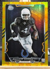PHILLIP DORSETT RC 2015 Bowman Football #84 RAINBOW GOLD PARALLEL #80/399 Colts