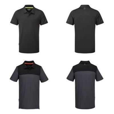 Poloshirt Portwest EV410 Kurzarm leicht atmungsaktiv reflektierender Print