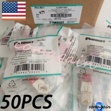 BOX OF 100 red CJ688TGRD For Panduit Giga TX Cat6 jack US Stock Fast shipping  