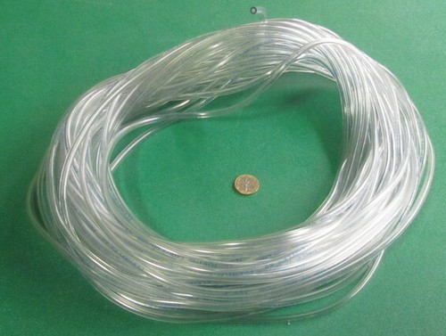 PVC Tubing, Clear, 1/4" OD x 1/8" ID x 1/16" Wall x 50 Foot Coil - Picture 3 of 3