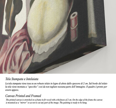 Quadro Van Gogh Su Tela - Vaso Con Margherite E Rose Con Effetto Pennellate A Rilievo 50x70cm