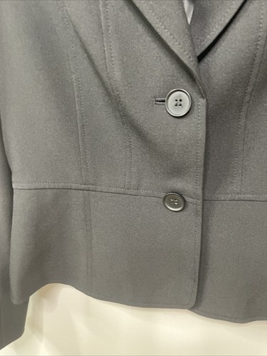 Kasper Schwarz 2 Knopf Blazer Anzug Jacke Karriere Profi Dark Academia 8 - Bild 4 von 12