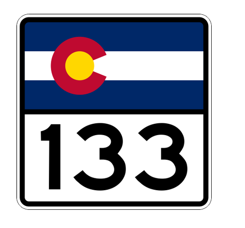 Adesivo decalcomania Colorado State Highway 133 - Foto 1 di 3