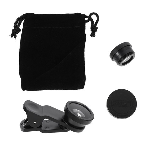2 Sets Fisheye Lens Travel Lenses for Cell Phones Mobile Camera Kit - 第 1/12 張圖片