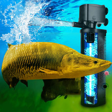 600GPH UV Aquarium Filter for 75-300 Gal Tank - Crystal Clear Water Solution