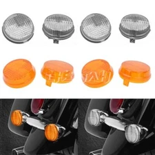 4Pcs Turn Signal Light Lens Cover For Honda Shadow Spirit VT 400 750 1300