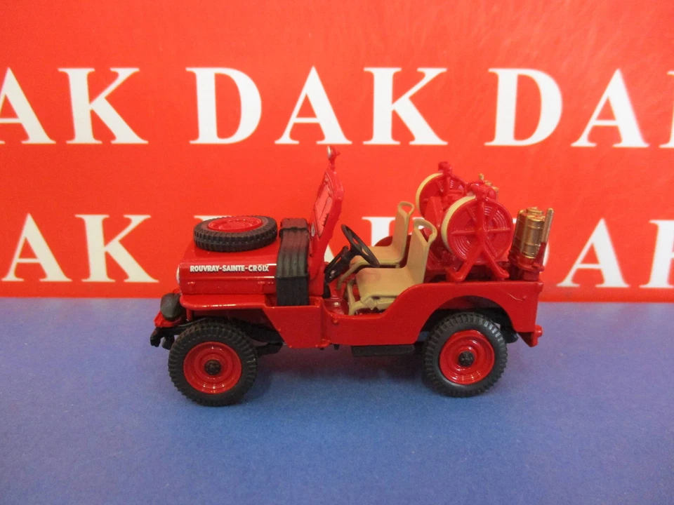 Die cast 1/43 Modellino Auto Pompieri Jeep Hotchkiss CCFL France - Immagine 2 di 4