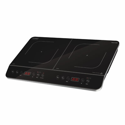 Caso 3500 Touch Doppelinduktionskochfeld Timerfunktion Sensor-Touch-Bedienung