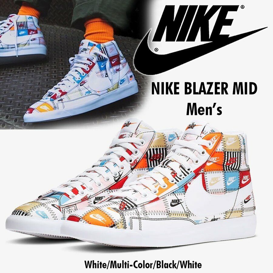 Nike Blazer Mid Patchwork MultiColor Off White Black CI9887 Nike Blazer Mid Patchwork MultiColor Off White Black CI9887