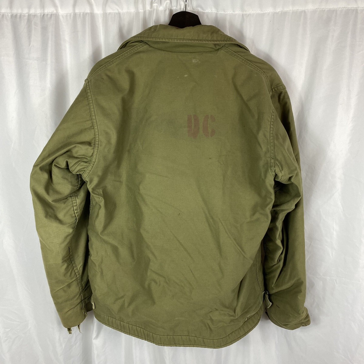 A2デッキジャケット MEDIUM 38-40 us navy U.S.Navy A-2 Deck Jacket Good Stencil Medium 