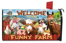 Funny Farm Summer Magnetic Mailbox Cover Standard Briarwood Lane