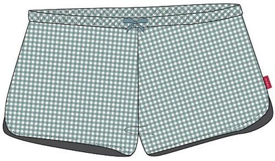 At Home with Marieke kurze Hose  | Nachtshort Anne | blau kariert