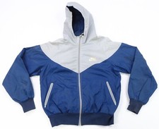 Rare VTG NIKE SPORTSWEAR Spell Out Swoosh Color Block Hooded Track Jacket 70s M