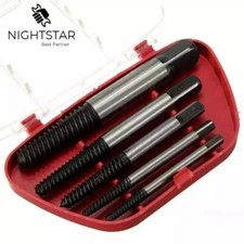 5Pk Broken Screw Extractor Remover Set Easy Out Damaged Stripped Drill Bits Bolt
