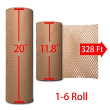 11"/20’’x328 Feet Honeycomb Packing Paper Wrap ECO for Moving Shipping Packing