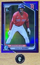 Starlyn Nunez 2024 Bowman Chrome 1st Purple Refractor 011/250 #BCP-207 Red Sox