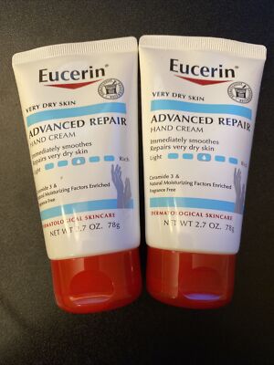 2* Eucerin Advanced Repair Hand Cream For Very Dry Skin 2.7oz. Each