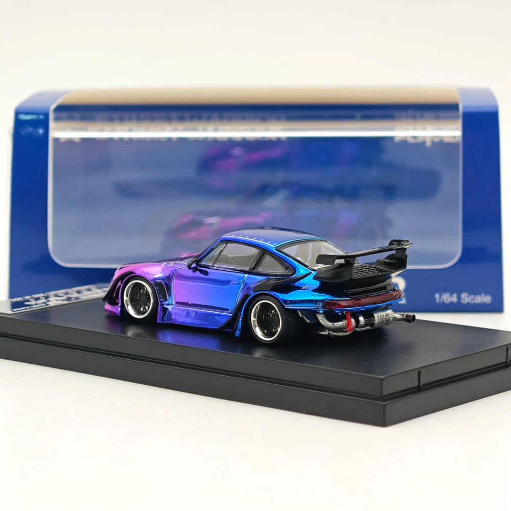 STREET WARRIOR 1:64 Porsche 993 RWB Gradient Chrome Purple