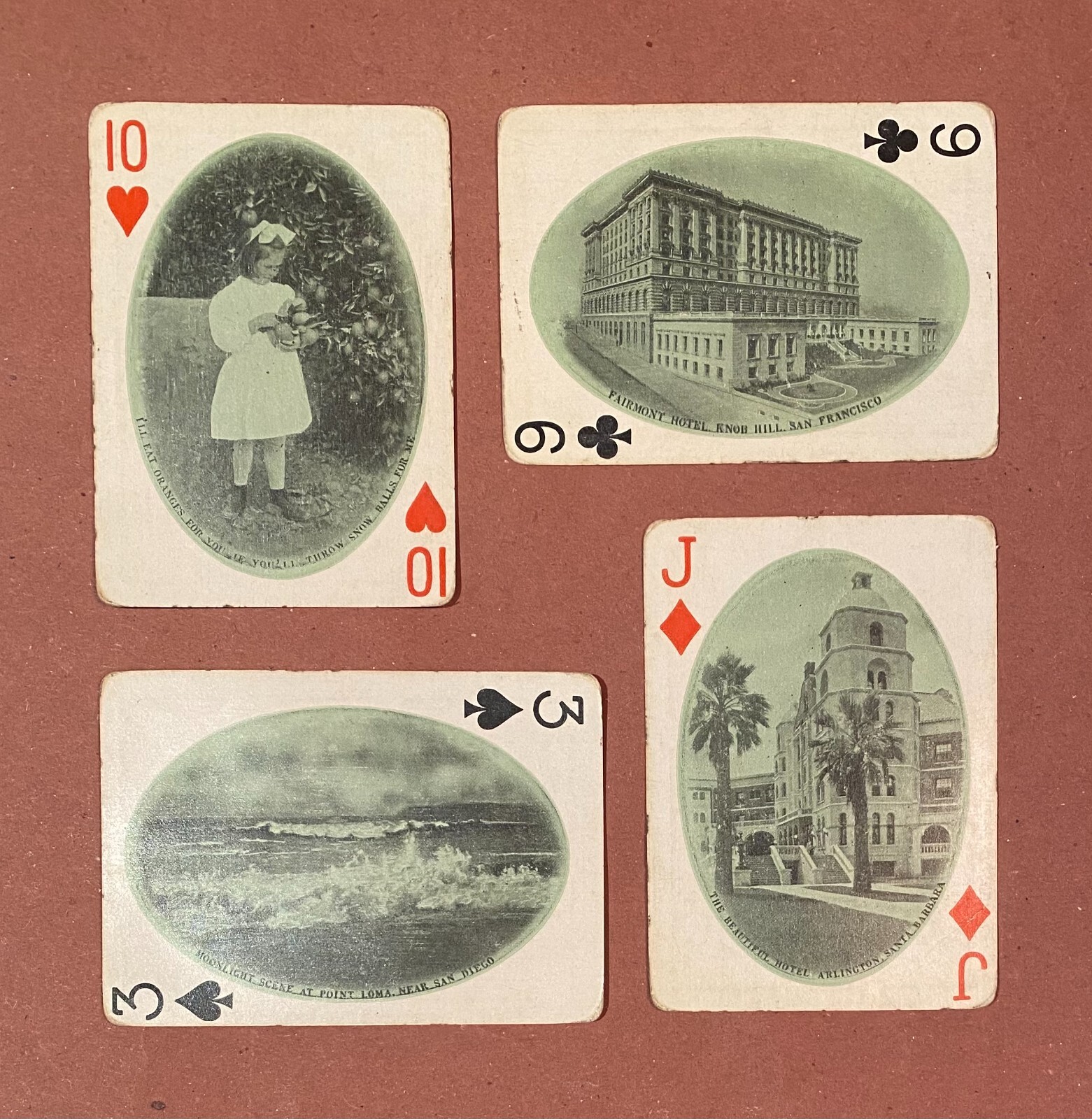 California Souvenir Playing Cards w/ Slipcase 1912 M. Rieder eBay