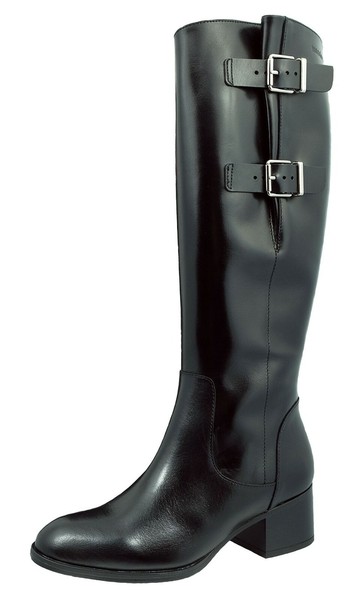 Wonders: Botas Altas De Mujer Con Tacón Charol Negro G-5110