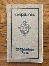1896 The Medici Prints Medici Society Boston Booklet