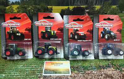 Majorette-4 versch.Farm Fahrzeuge,neu in OVP,1:64, metall/kunststoff
