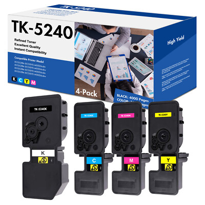 4 XXL Toner für Kyocera TK-5240 ECOSYS P5026 Series M5526cdw M5526cdn P5026cdw