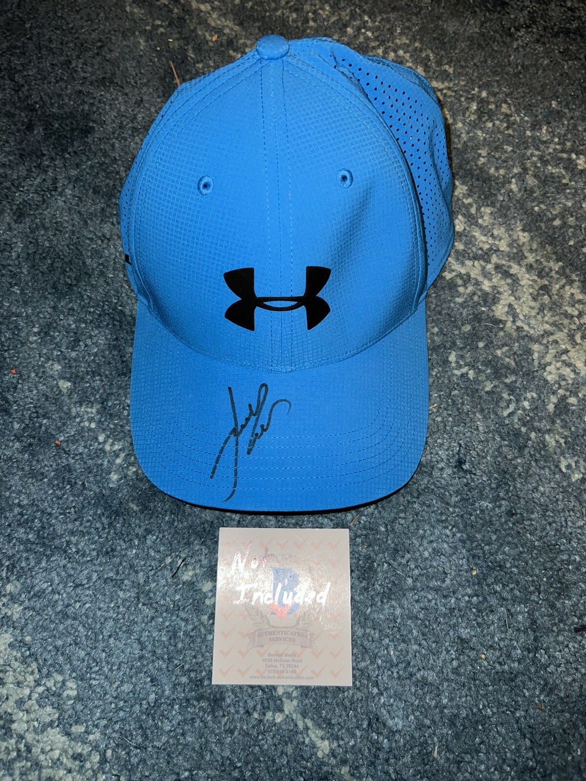 Jordan Spieth Autographed Signed Brand New Under Armour Hat 2015 Masters Champion Beckett 