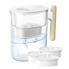 Waterdrop Chubby 10-Cup Water Filter Pitcher with 4 Filter,NSF Certified,200 Gal