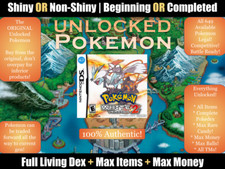 Authentic Unlocked Pokemon White 2 - All 649 Legal Shiny, All Items, Max Money