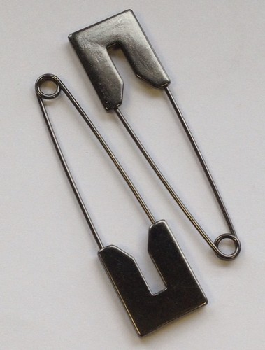 3 Zoll Trendy Kilt Pins Satin Metall Pack Größen 1/5/10 - Bild 4 von 4