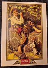 Coca Cola  Postkarte von 1932 (Nachdruck von 1994) The Old Oaken Bucket