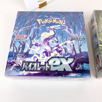 Pokemon TCG Scarlet & Violet ex SV1S SV1V Booster Box Set Sealed New Japan  Mirai