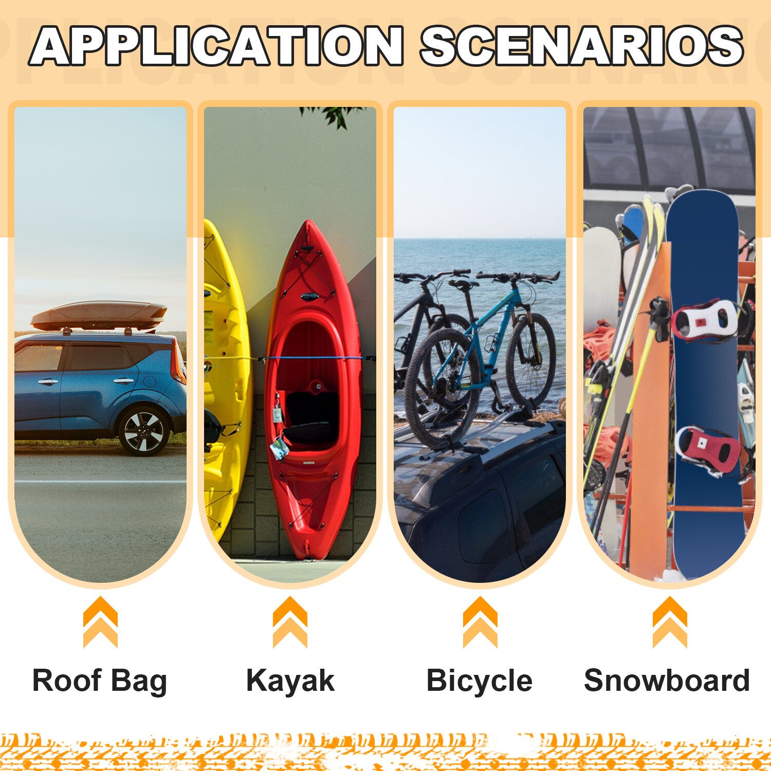 For Mazda CX-5 CX5 17-24 Aluminum Black 2Pcs Roof Rack Side Rails Cargo Carrier