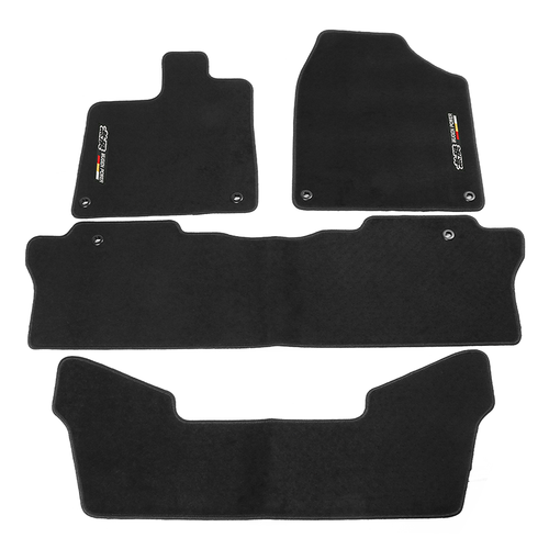 OEM Style Floor Mats For 1998-2002 Honda Accord – 4-Piece Black Nylon Carpet Set, Front & Rear