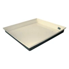 Icon 00460 RV Trailer Rectangular Shower Pan Tan 24"L x 27"W