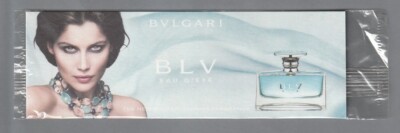 Werbekarte - Advertising Card - BLV Eau d'été Bvlgari im Blister