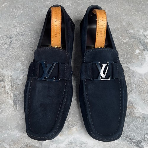 Louis Vuitton Monte Carlo Driving Mokassins Blau Wildleder 9 LV oder 10 US oder 43 EUR - Bild 6 von 13