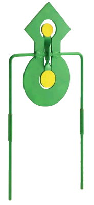 #ad CHAMPION TARGET METAL DOUBLE SPINNER NEON GREEN 22 CALIBER # CHA44880 NEW IN BOX $28.98