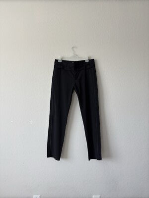 $1000 OAMC Runway Black Wool Reverse 2 Button Tuxedo Suit Trousers